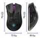 Беспроводная бесшумная игровая мышь BM600 2.4G с аккумулятором и подсветкой RGB Light - изображение 11