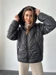 Стеганая женская куртка с капюшоном K&ML oversize ( 42 - 48 ) Черный ( 02 - 01 ) - изображение 2