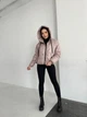 Стеганая женская куртка с капюшоном K&ML oversize ( 42 - 48 ) Бежевый ( 02 - 02 ) - изображение 6