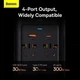 Автомобільний інвертор Baseus IGBT Power Inverter 220v 300W (Type-C PD30W, DC, 12V/24V, CN/EU, LED дисплей) - Чорний - зображення 5