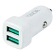 Авто Зарядное Устройство Ridea RCC-21212 Grand С каблем Type-C 2USB 2.4 A Белое - изображение 1