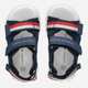 Дитячі сандалії для хлопчика Tommy Hilfiger Stripes Velcro Sandal T1B2-32898-1589800- 24 Сині (8052578176467) - зображення 4