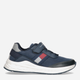 Buty sportowe chłopięce na rzepy Tommy Hilfiger Flag Low Cut Lace-up Sneaker T3B9-32895-0328800- 33 Granatowe (8052578196854) - obraz 1