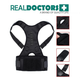 Коректор постави магнітний Real Doctors Posture Support NY-10 M Чорний (KG-6189) - зображення 3