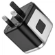 Сетевое зарядное устройство переходник Hoco AC5 2 USB (EU, US, UK, AUS) серебристо-черный - изображение 4