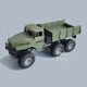 Военная машина грузовик Урал на радиоуправлении детская игрушка 4 WD аккумулятор свет амортизаторы (924POK) - изображение 2