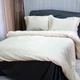 Постельное белье MERISET ДУЭТ MILK CHAMPAGNE/ANTHRACITE Premium Сатин однотон Полуторное 550345-1 - изображение 1