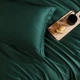 Постельное белье MERISET ROYAL GREEN Premium Сатин однотон Семейное 550385-4 - изображение 2