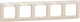 Рамка 5-постовая Schneider Electric Sedna Design Бежевая (SDD312805) - изображение 1