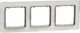 Рамка 3-постовая Schneider Electric Sedna Design Белое стекло (SDD360803) - изображение 1