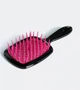 Расческа для волос Janeke Small Superbrush The Original Italian Черная с розовым/малиновым размер Small длинна 17см - изображение 1