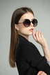 Солнцезащитные очки женские Megapolis 720 Black - изображение 6