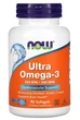 Ультра Омега-3 90капс. (Ultra Omega-3500 EPA/250 DHA) «Now Foods» источник омега – 3 жирных кислот. - изображение 1