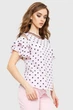 Блуза женская в гороховий принт, цвет розовый, L, 230R151-4 - изображение 3