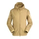 Тактическая куртка Soft Shell Lesko A001 Sand Khaki XL армейская военная - изображение 2