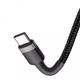 Кабель Baseus CATKLF-GG1 Cafule Type-C to Type-C PD 2.0 60W, 1м gray/black - изображение 5