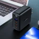 Сетевое зарядное устройство Acefast A37 адаптер 3xUSB-C + USB-A + кабель USB-C to USB-C 100w (Black) - изображение 5
