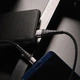 Кабель BOROFONE BX32 USB to Type-C 2.4A, 1m, nylon, aluminum+TPE connectors, Black (6931474710451) - изображение 4