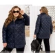 Стильна коротка куртка ST-Style 62429 54-56 Синя - изображение 4
