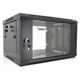 Шкаф настенный Merlion 6U 19" 600*450*367 (Ш*Г*В)мм, black (Ml3-6406 / 23526) - изображение 1