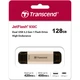USB флеш накопитель Transcend 128GB JetFlash 930 Gold-Black USB 3.2/Type-C (TS128GJF930C) - изображение 8
