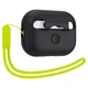 Чохол для навушників Spigen Silicone Fit Strap для AirPods Pro 1 | 2 Black Phantom Green (ACS05810) - зображення 4