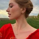 Золотые серьги - пусеты "Солнце" с07856 Онікс - изображение 12
