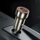 Автомобильное зарядное устройство Hoco Z46 Blue shield single port QC3.0 car charger Metal Gray - изображение 2