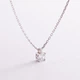 Серебряное колье с фианитом 908-01045 Онікс 38 - изображение 1