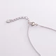 Серебряное колье с фианитом 908-01045 Онікс 38 - изображение 3