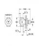 Нажимной автоматический вентиль GROHE Euroeco Cosmopolitan T 36268000 - изображение 3