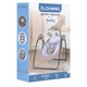 Укачивающий центр качели-шезлонг EL Camino Teddy ME 1075 Mint Animals Мятный - изображение 9