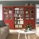 Книжкова шафа IKEA HEMNES 270x197 см червона морилка/світло-коричнева морилка (894.947.29) - изображение 2