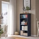 Книжкова шафа IKEA SKRUVBY 60х140 см чорно-синя (205.203.54) - зображення 2