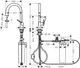 Змішувач для кухні Hansgrohe Aqittura M91 FilterSystem 210 1jet pull-out, Matt Black (76803670) - изображение 10