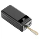 Мощный Power Bank Kamry 80000-t161 с индикатором и фонариком, 4хUSB, Type-C, Micro, Lightning, быстрая зарядка Черный - изображение 4