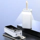 Мощный Power Bank Kamry 80000-t4 с индикатором и фонариком, 4хUSB, Type-C, Micro, Lightning, быстрая зарядка Белый - изображение 2