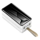 Мощный Power Bank Kamry 80000-t4 с индикатором и фонариком, 4хUSB, Type-C, Micro, Lightning, быстрая зарядка Белый - изображение 3