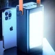 Мощный Power Bank Kamry 100000 mAh-655 с быстрой зарядкой, LED фонариком, 4хUSB, MicroUSB/Lightning/Type-C Черный - изображение 5