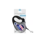 Повідець-рулетка для собак WAUDOG R-leash, малюнок "NASA21", XS, до 12 кг, 3 м, світловідбиваюча стрічка чорний - зображення 2