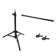 Комплект Держатель фона + Серый ПВХ Фон 68×130 см Prolight - изображение 5