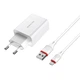 Універсальний мереживний Зарядний Пристрій Borofone BA21A Long journey QC3.0 1USB/3A + кабель MicroUSB /White - зображення 2