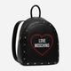 Plecak damski Love Moschino Borsa Saffiano Pu Nero JC4369PP0EKG Czarny (8054400323285) - obraz 2