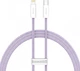 Кабель для айфона BASEUS Dynamic Series Fast Charging Data Cable Быстрая зарядка Type-C to Lightning 1m, 20W Purple (CALD000005) - изображение 1