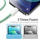 Кабель для айфону BASEUS Dynamic Series Fast Charging Data Cable Швидка зарядка Type-C to Lightning 2m, 20W (CALD000106) - зображення 9