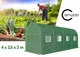 Теплиця 10 м² 400 х 250 см Сarruzzo зелений - изображение 5