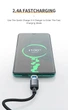 Магнитный кабель USB to microUSB (2м) провод с плоским коннектором для зарядки и передачи данных Android телефона смартфона KUULAA (KL-X25-M) Black - изображение 5