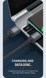 Магнитный кабель USB to microUSB (2м) провод с плоским коннектором для зарядки и передачи данных Android телефона смартфона KUULAA (KL-X25-M) Black - изображение 8