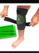 Бандаж для коліна Наколінь еластичний Pain Relieving knee stabilizer L Чорний із зеленим (KG-6453) - зображення 2