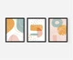 Модульна картина 3в1, сучасна абстрактна графіка Printedwall, 43 х 99 см (0103) - изображение 5